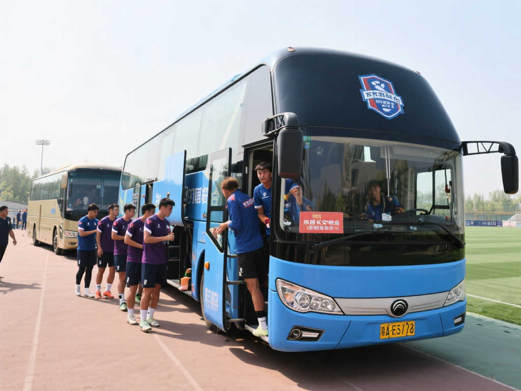 江浙沪西北狼球迷会捐赠大巴车顺利抵达陕西长安联合俱乐部